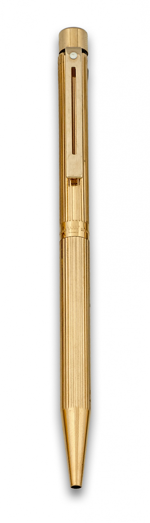 Bolígrafo SHEAFFER modelo Targa laminado en oro.