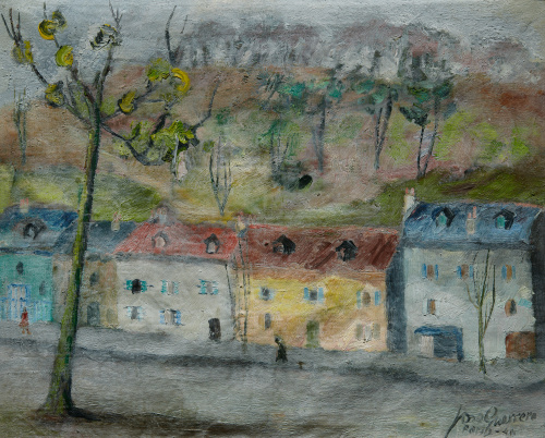 JOSÉ GUERRERO (Granada, 1914 - 1992)Afueras de París, 1946