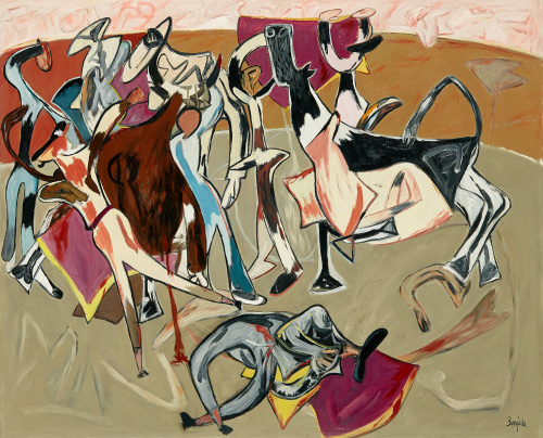 JUAN BARJOLA (Badajoz, 1919 - Madrid, 2004)“Tauromaquia”