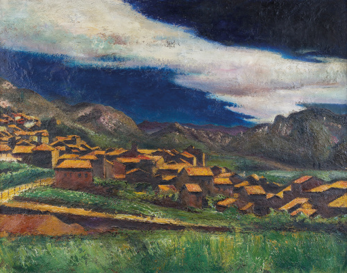 MIQUEL VILLÁ  (Barcelona, 1901 - Masnou, 1988)Pueblo