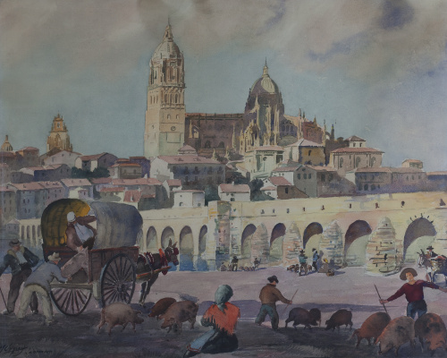 ESCUELA ESPAÑOLA S.XXVista de Salamanca