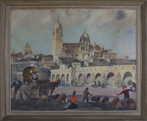 ESCUELA ESPAÑOLA S.XXVista de Salamanca