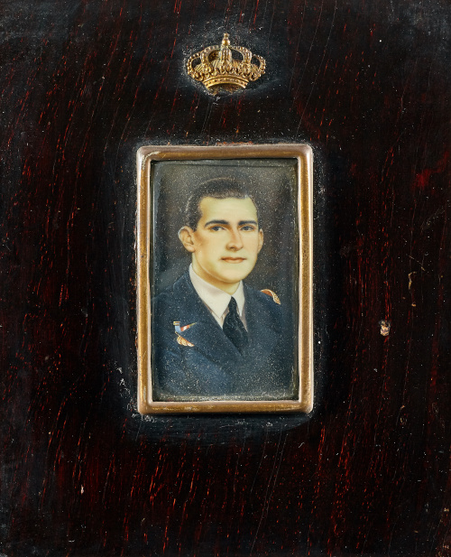 ESCUELA ESPAÑOLA, S. XXRetrato de Alfonso XIII y retrato d