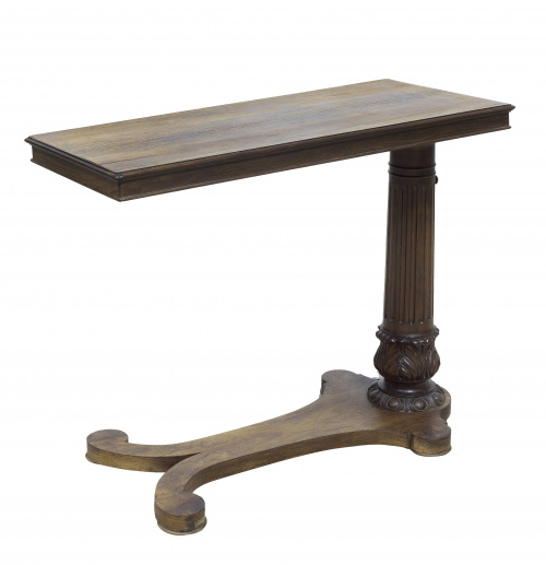 Mesa atril victoriana regulable en altura, en madera de pal