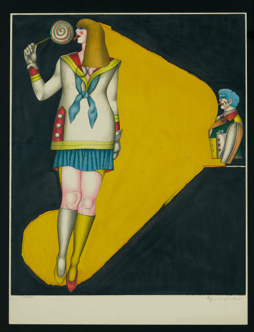 RICHARD LINDNER (Hamburgo, 1901 - Nueva York, 1978)“Fun Ci