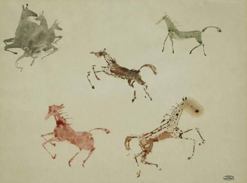 ANDRÉ DERAIN (Chatou, 1880 - Garches, 1954)“Horses”
