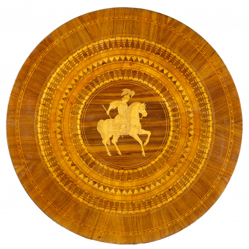 Velador de época isabelina de madera de caoba, limoncillo, 