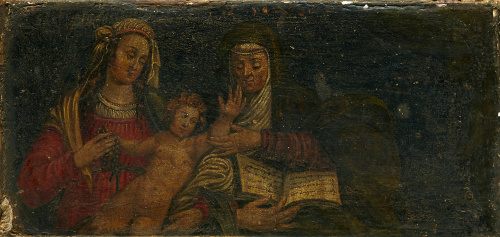 ESCUELA ESPAÑOLA, SIGLO XVIIVirgen con Niño y santa Ana, y