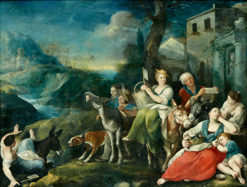 ATRIBUIDO A STEFANO GHERARDINI (Bolonia, 1695-1755)Par de 