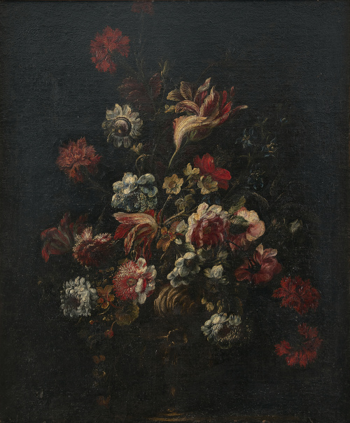 ESCUELA ESPAÑOLA, SIGLO XVIIFlorero en un jarrón de bronce