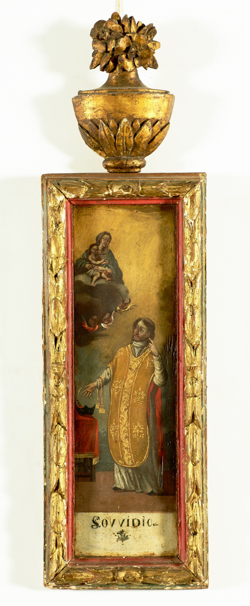 ESCUELA ESPAÑOLA O COLONIAL, SIGLO XVIII“San Ovidio” y “Sa