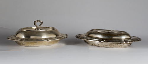 Legumbrera en plata ley 916.J. Agruña, primer cuarto del S