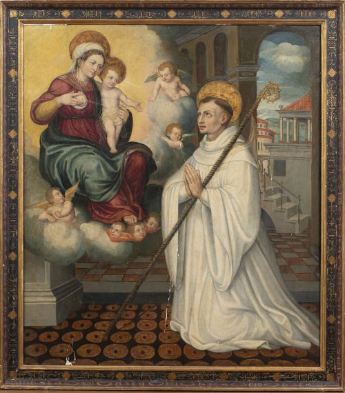 ESCUELA CASTELLANA, SIGLO XVIVisión mística de San Bernar