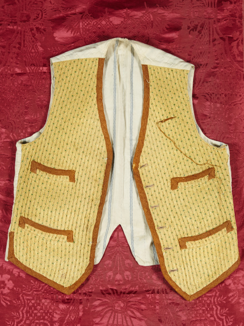 Chaleco en lana.Trabajo español, h. 1800