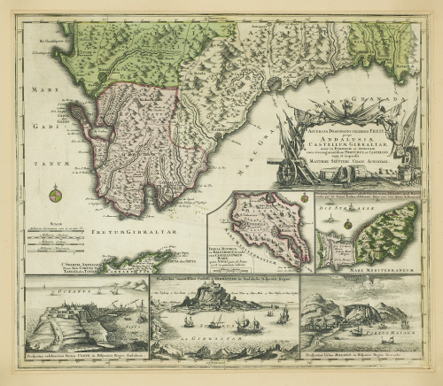 MatthEus Seutter (1678-1757)“Andalusiae”.h. 1727.