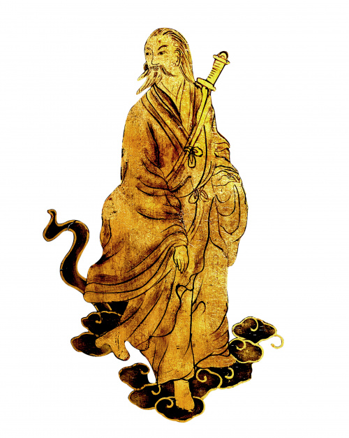 Pareja de grandes jarrones sobre peanas, en madera, papier 