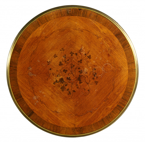 Gueridón a la manera de François Linke de madera de palo de