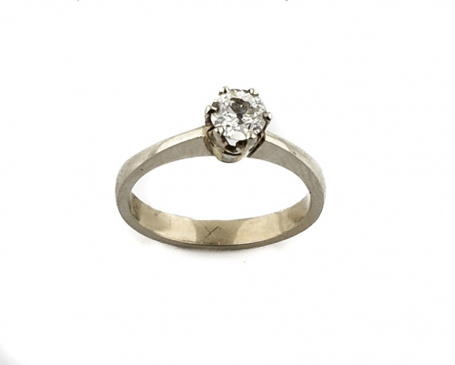 Sortija solitario de brillante de 0,45 ct. aprox en garras 