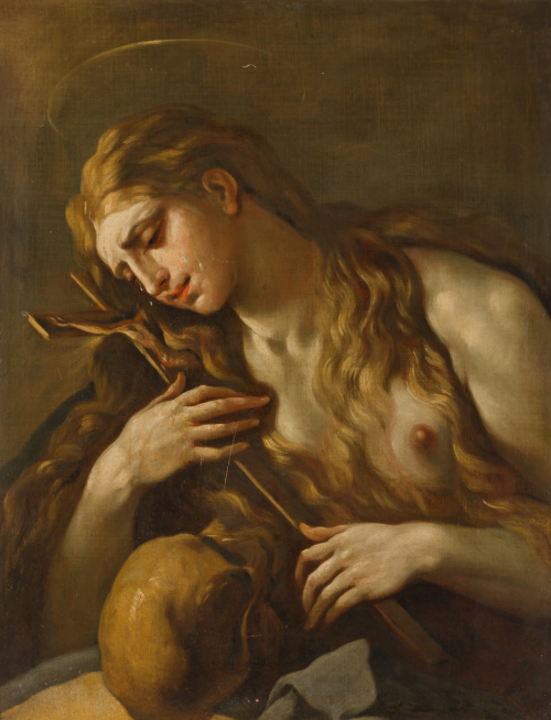 CÍRCULO DE LUCA GIORDANO, H. 1700Magdalena Penitente.