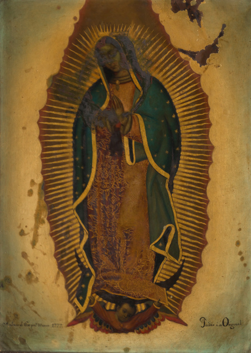 ANDRÉS DE ISLAS (Escuela mexicana, siglo XVIII)Virgen de G