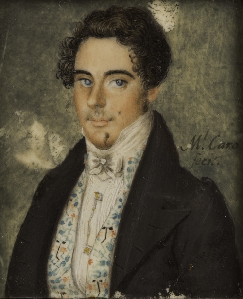 MANUEL ANTONIO CARO (1779- 1830)Retrato de caballero con c