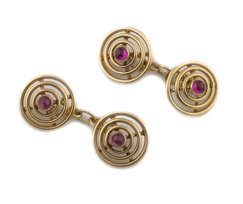 Gemelos dobles circulares con círculos de hilo concéntricos