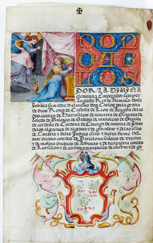 CARTA EJECUTORIA DE HIDALGUÍA, GRANADA 1550.“Carta executo