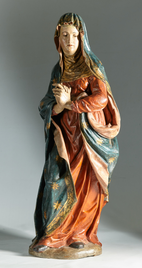 Escuela española, S. XV - XVI y posterior.“Dolorosa”.Made