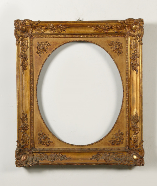 Madera de madera tallada y estucada.Taller español s.XIX