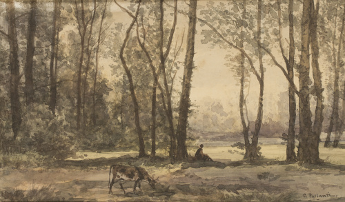 CHARLES MARIE PALIANTI (Escuela francesa, siglo XIX).Paisaj