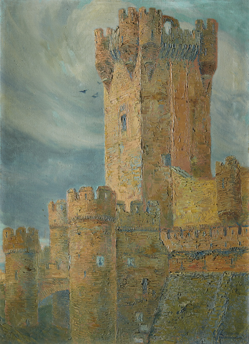 CARLOS LEZCANO FERNÁNDEZ  (Madrid, 1871-1929)Castillo de Me