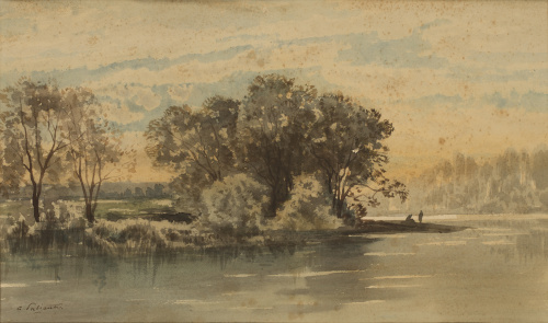 CHARLES MARIE PALIANTI (Escuela francesa, siglo XIX).Paisaj