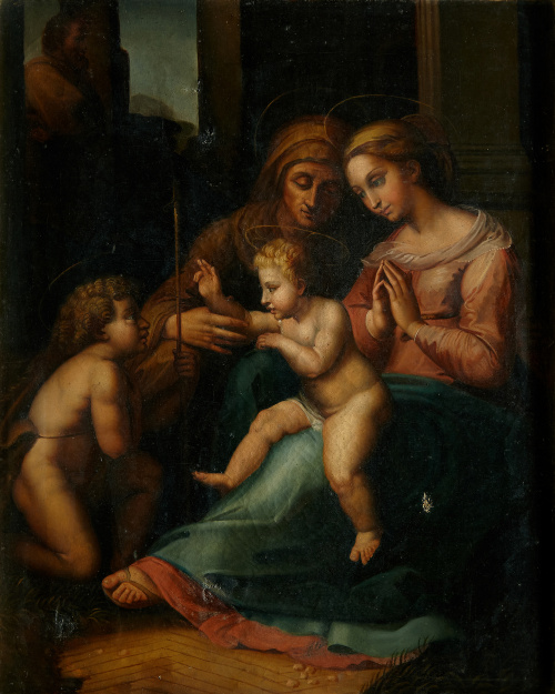 COPIA DE RAFAEL (Escuela española, siglo XIX)Sagrada Famil