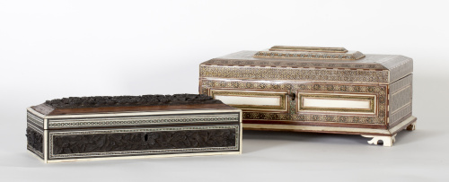 Tres paneles de madera pintada y dorada, S. XVI