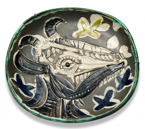 PABLO PICASSO (Málaga, 1881 - Mougins, 1973)Goat’s head in