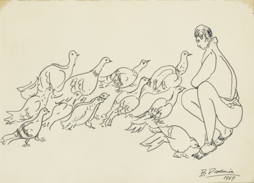 BENJAMÍN PALENCIA (Barrax, 1894 - Madrid, 1980)“Dando de c