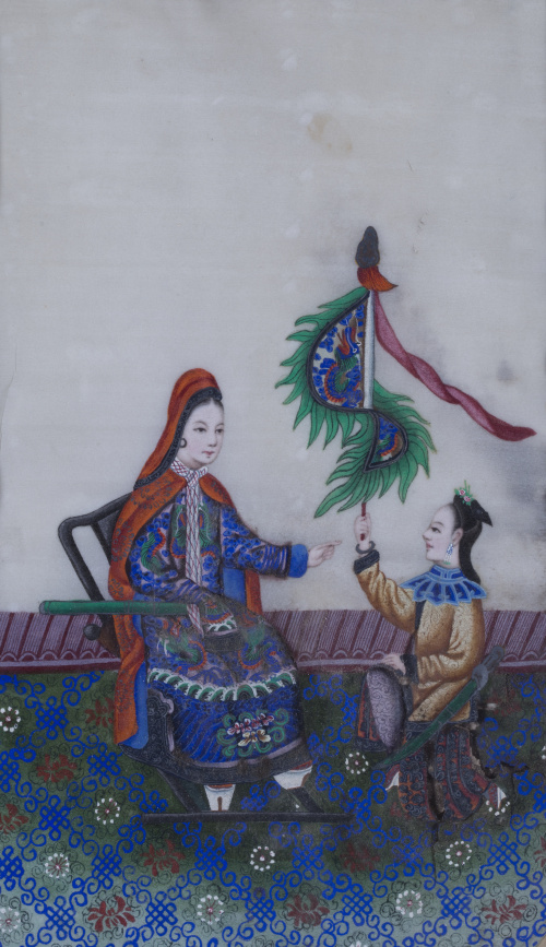 ESCUELA CHINA, SIGLO XIXEscenas palaciegas