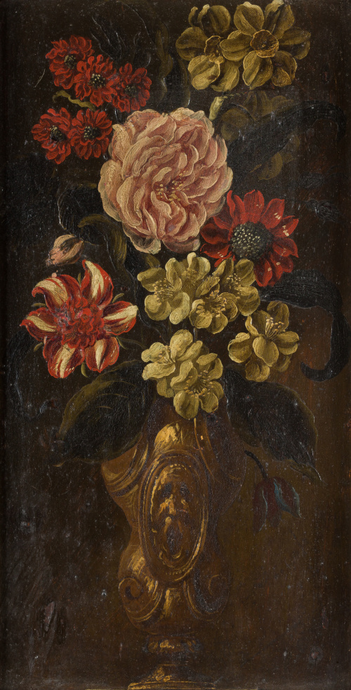 JOSÉ DE ARELLANO (1653-1714)Par de floreros