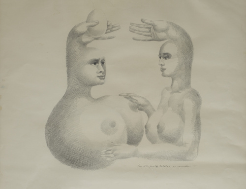JOSEP PLA-NARBONA (Barcelona, 1928)Dos mujeres, 1967