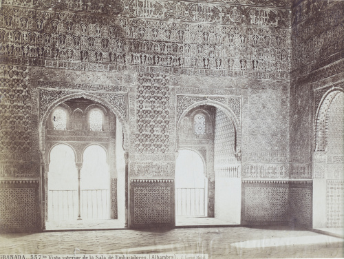 Cinco fotografías de la Alhambra de Granada.Firmado: Jean 