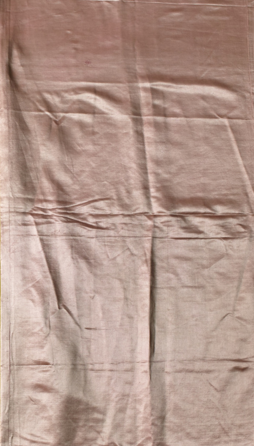 Colcha en seda raso rosa, pp, del S. XX