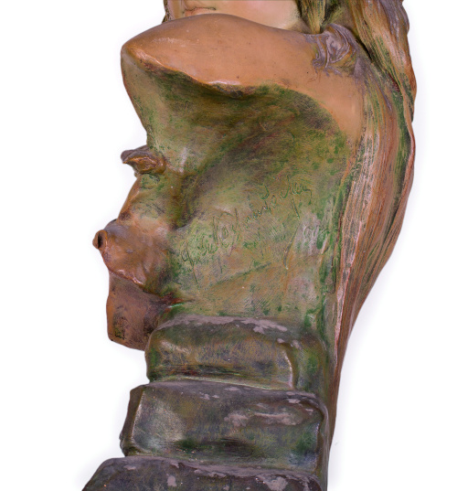 Fritz Kochendörfer (Alemania, 1871-1942).“Le Vent”.Busto