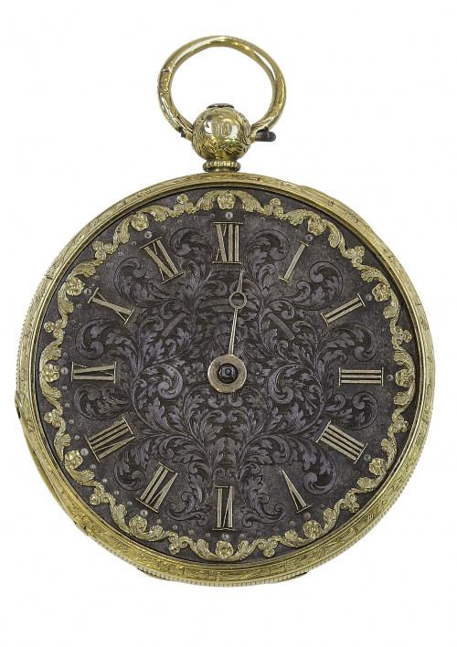 Reloj Lepine de bolsillo S. XIX en oro de 18K