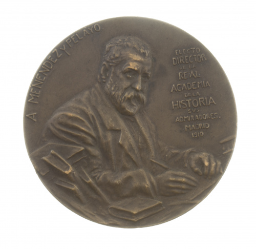 Lote de siete medallas, cinco españolas, una francesa y una