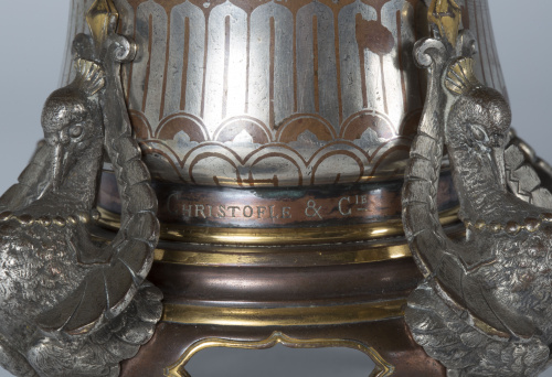 Emile Reiber * para Christofle & Cie, h. 1873Cobre y plata