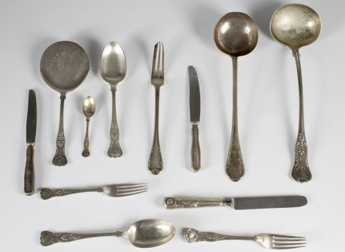 Cubertería marcada. Mappin & Webb Ltd, h.1901