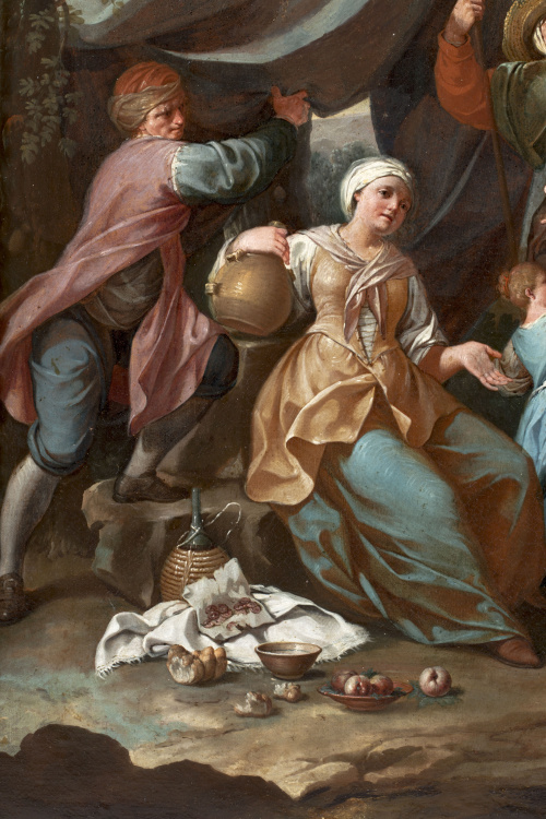 PIETRO FABRIS (act. 1754-1804)Una familia de aldeanos y un