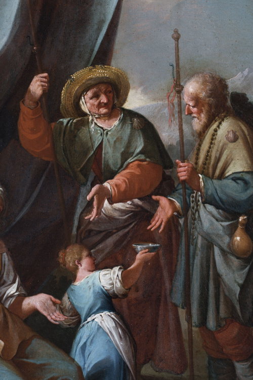 PIETRO FABRIS (act. 1754-1804)Una familia de aldeanos y un