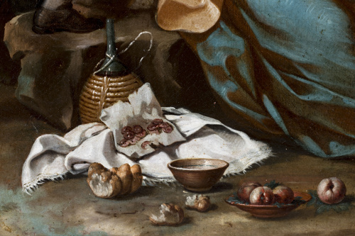 PIETRO FABRIS (act. 1754-1804)Una familia de aldeanos y un