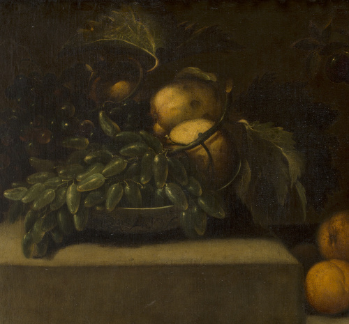 FRANCISCO BARRERA (1595-1658)Bodegón con cesto de frutas, 